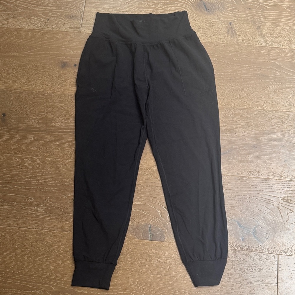 Athleta Salutation Jogger Black High Rise Pants Size M - Picture 2 of 7